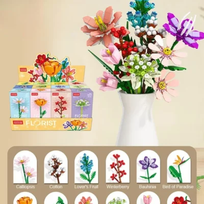 Building block flowers