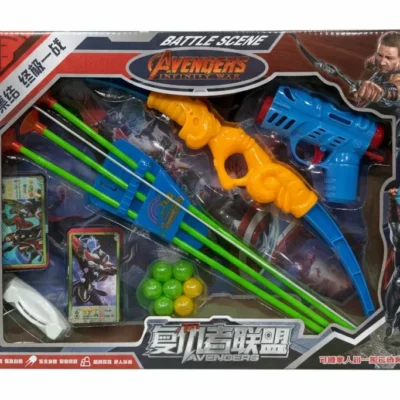 Bow, Arrow, Pistol, Card